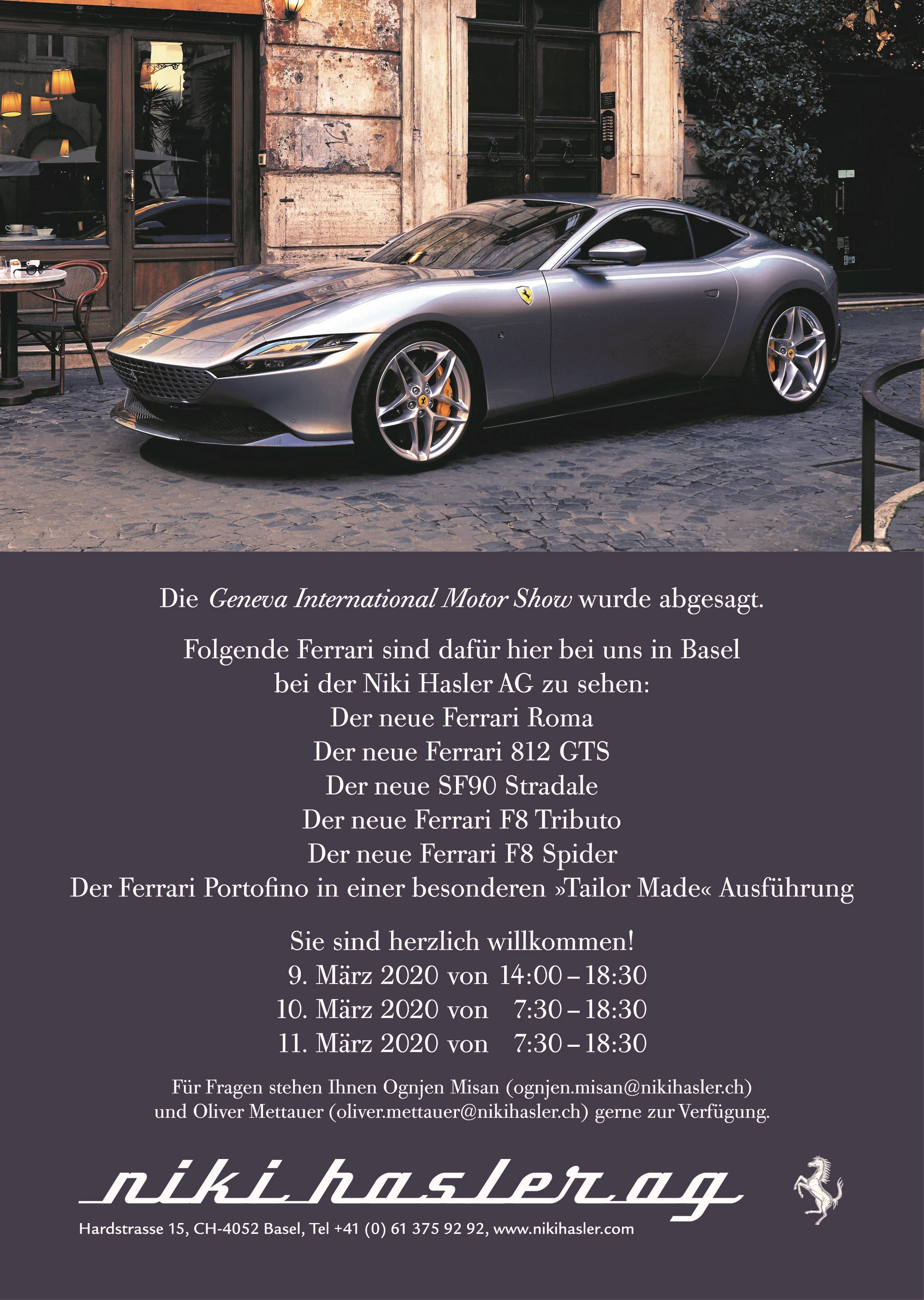 Basel International Motorshow Ferrari @NHAG (CH)
